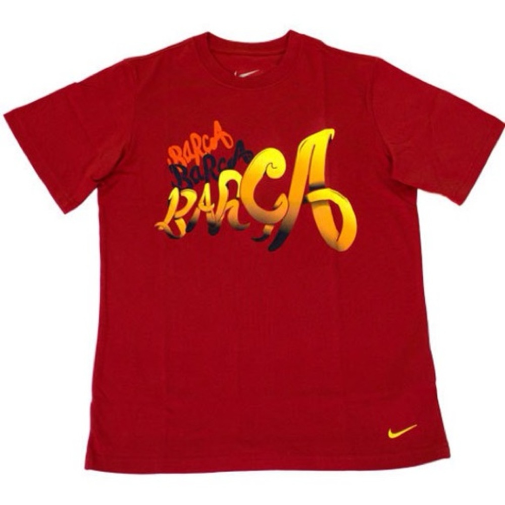NIKE FC Barcelona 2012-2013 Graphic Futbol Soccer Club Jersey Collectible Tee